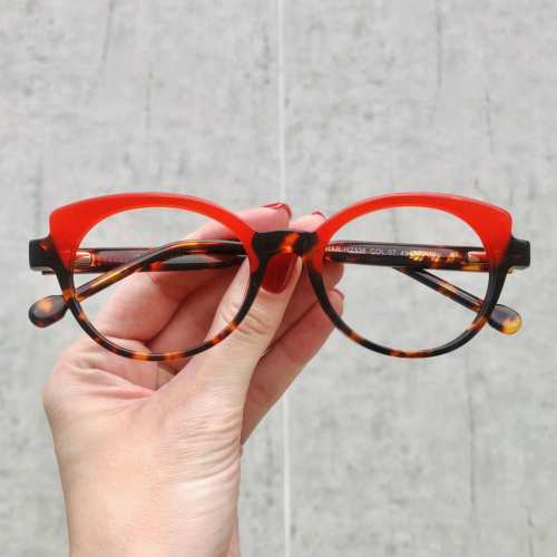 oticagriss oculos de grau gatinho vermelho com tartaruga 184 2