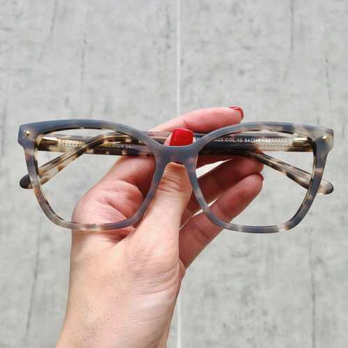 oticagriss oculos de grau quadrado cinza com tartaruga 183
