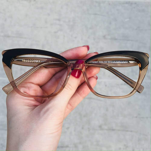 oticagriss oculos de grau gatinho marrom 199