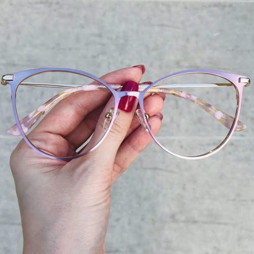 oticagriss oculos de grau gatinho rosa 200