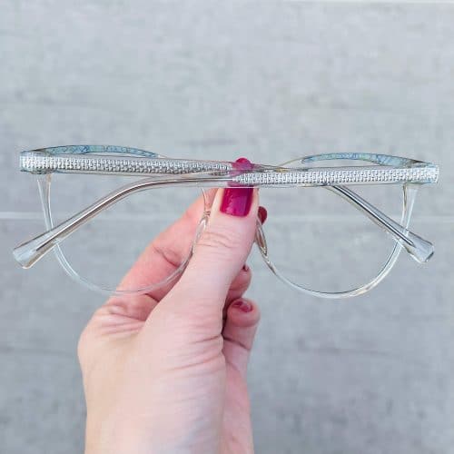 oticagriss oculos de grau gatinho azul com transparente 254 1