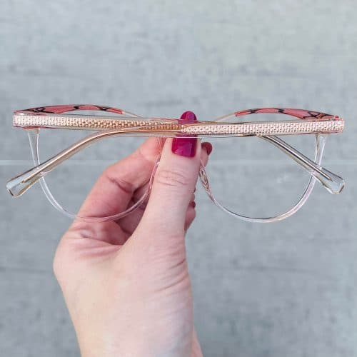 oticagriss oculos de grau gatinho rosa com transparente 254 1