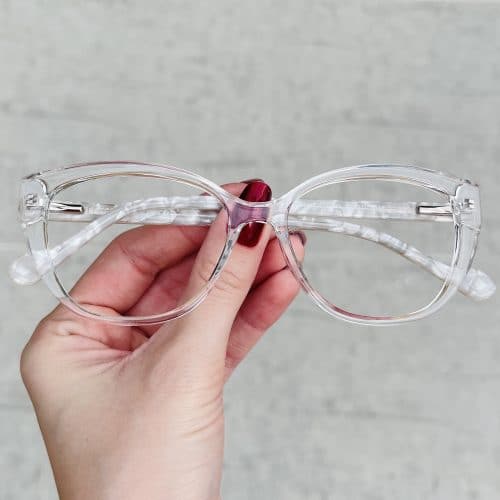 oticagriss oculos de grau gatinho transparente 286