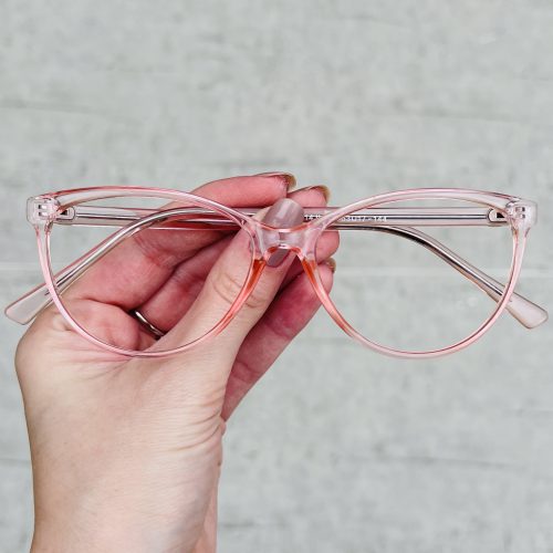 Óculos de Grau Gatinho Rosa 297 com Lentes Anti-blue