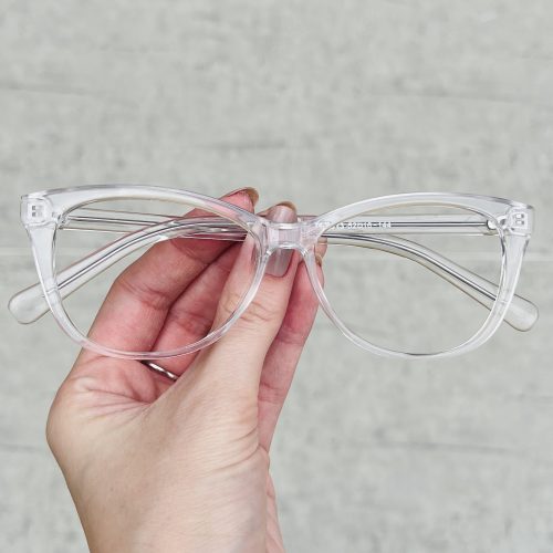 Óculos de Grau Feminino Gatinho Transparente 301
