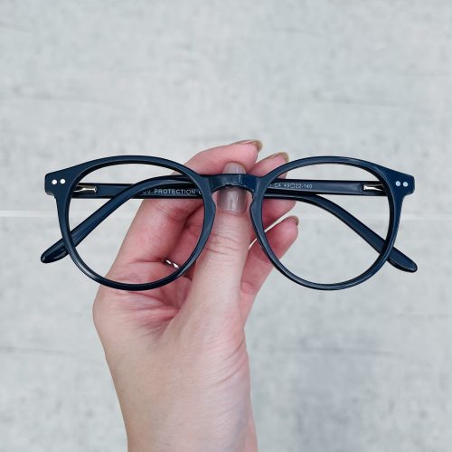 oticagriss oculos de grau redondo em acetato azul marinho 291