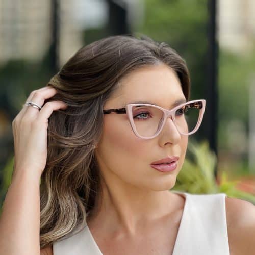 oticagriss oculos de grau feminino gatinho rosa 396 1