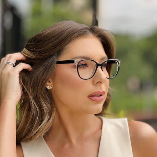 oticagriss oculos de grau feminino redondo preto 398 1